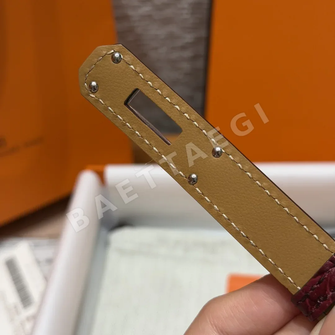 에르메스 켈리 H 버클 18mm 송아지가죽 벨트 상세 이미지 8