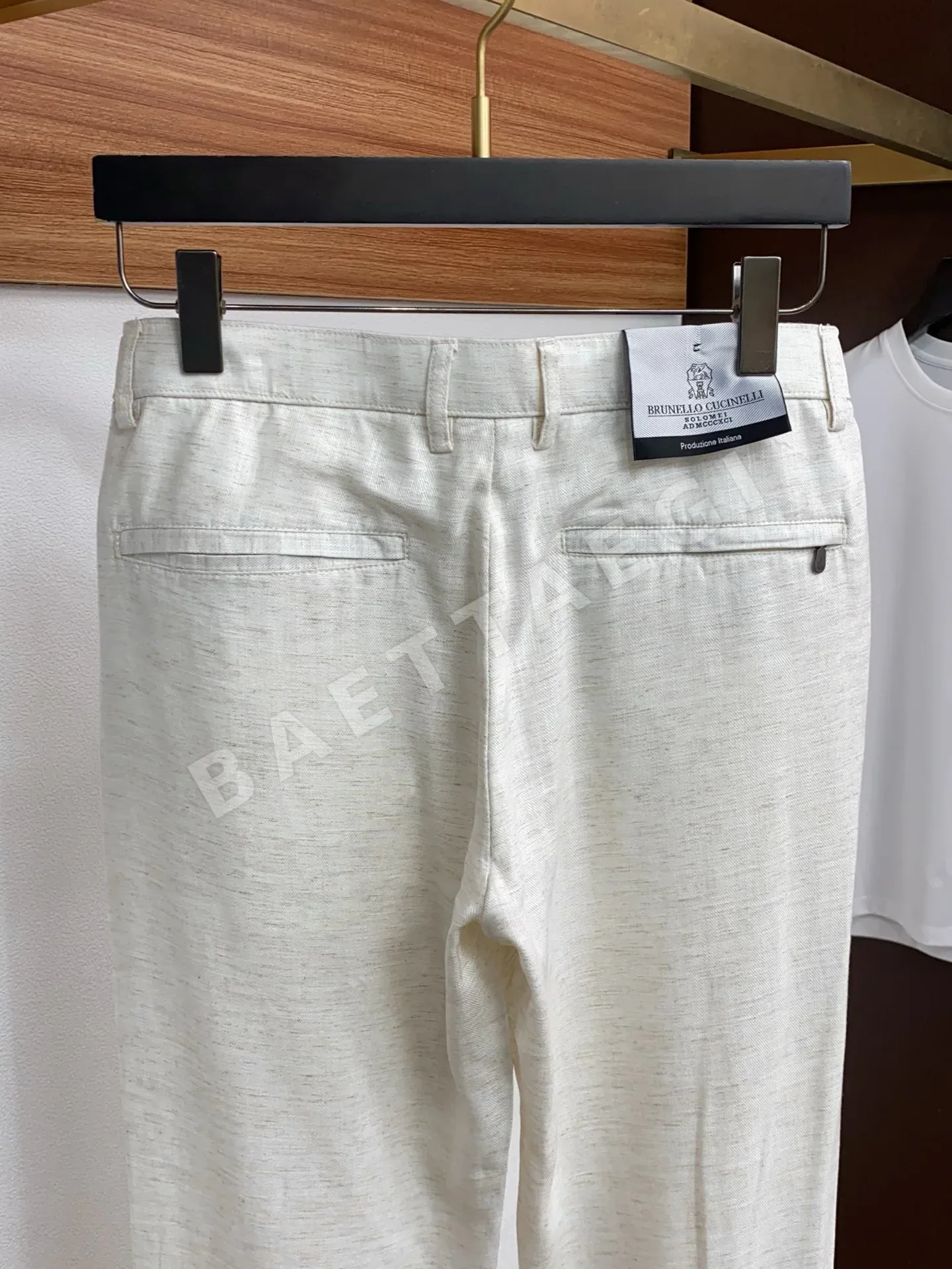 브루넬로쿠치넬리 린넨 캐주얼 남성 바지 상세 이미지 9