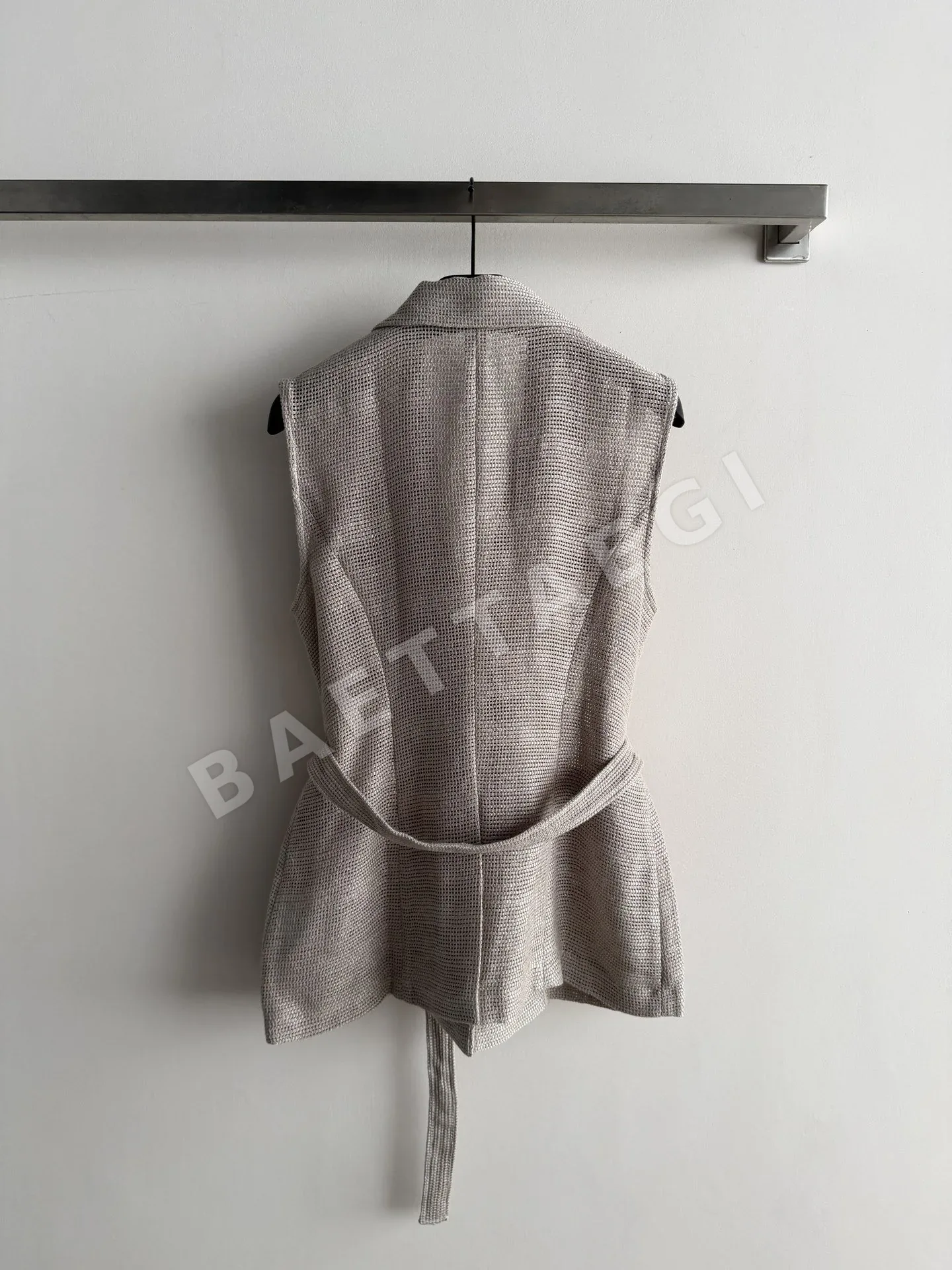 브루넬로쿠치넬리 메시 벨트 반팔 티셔츠 상세 이미지 8
