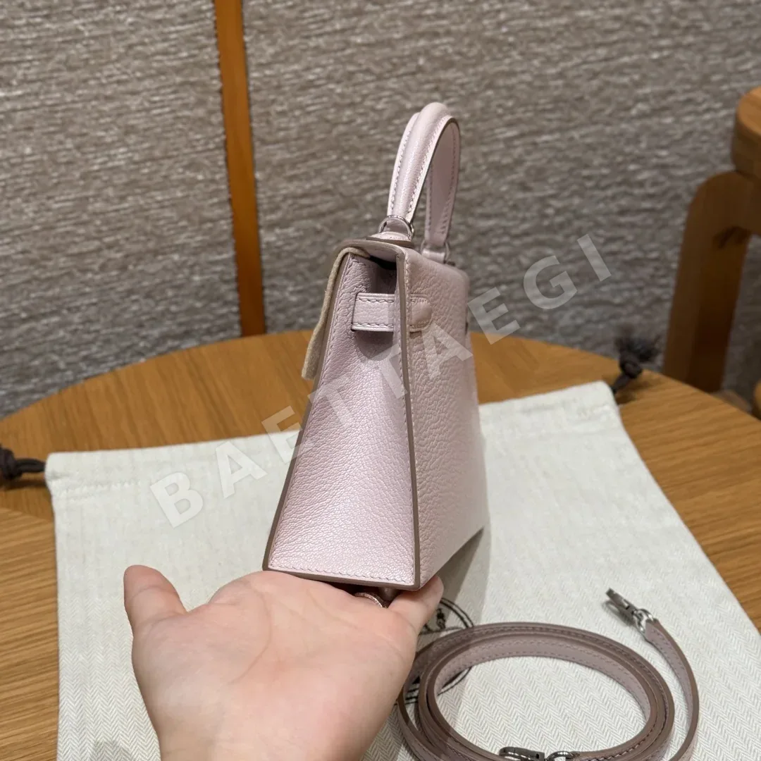 에르메스 켈리 미니 염소가죽 가방 상세 이미지 3