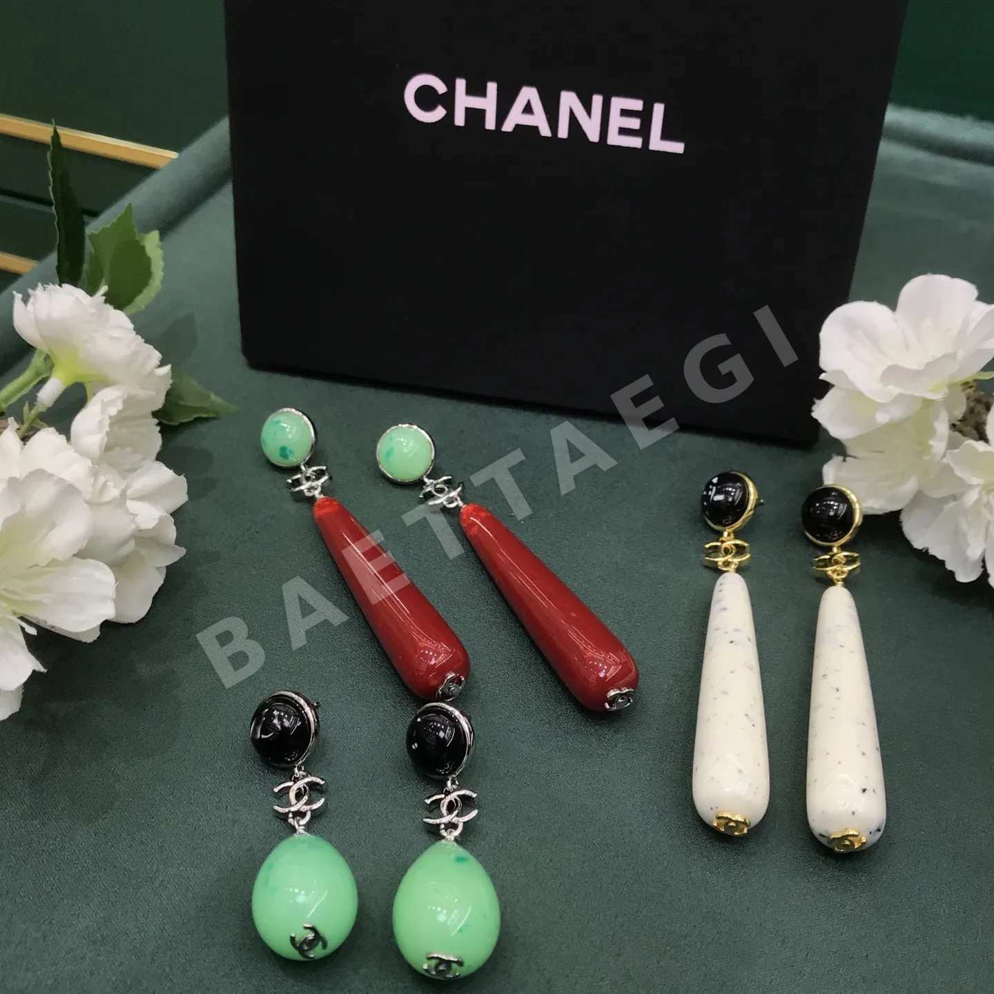 샤넬 더블 C 레진 귀걸이 3종 컬렉션 149557