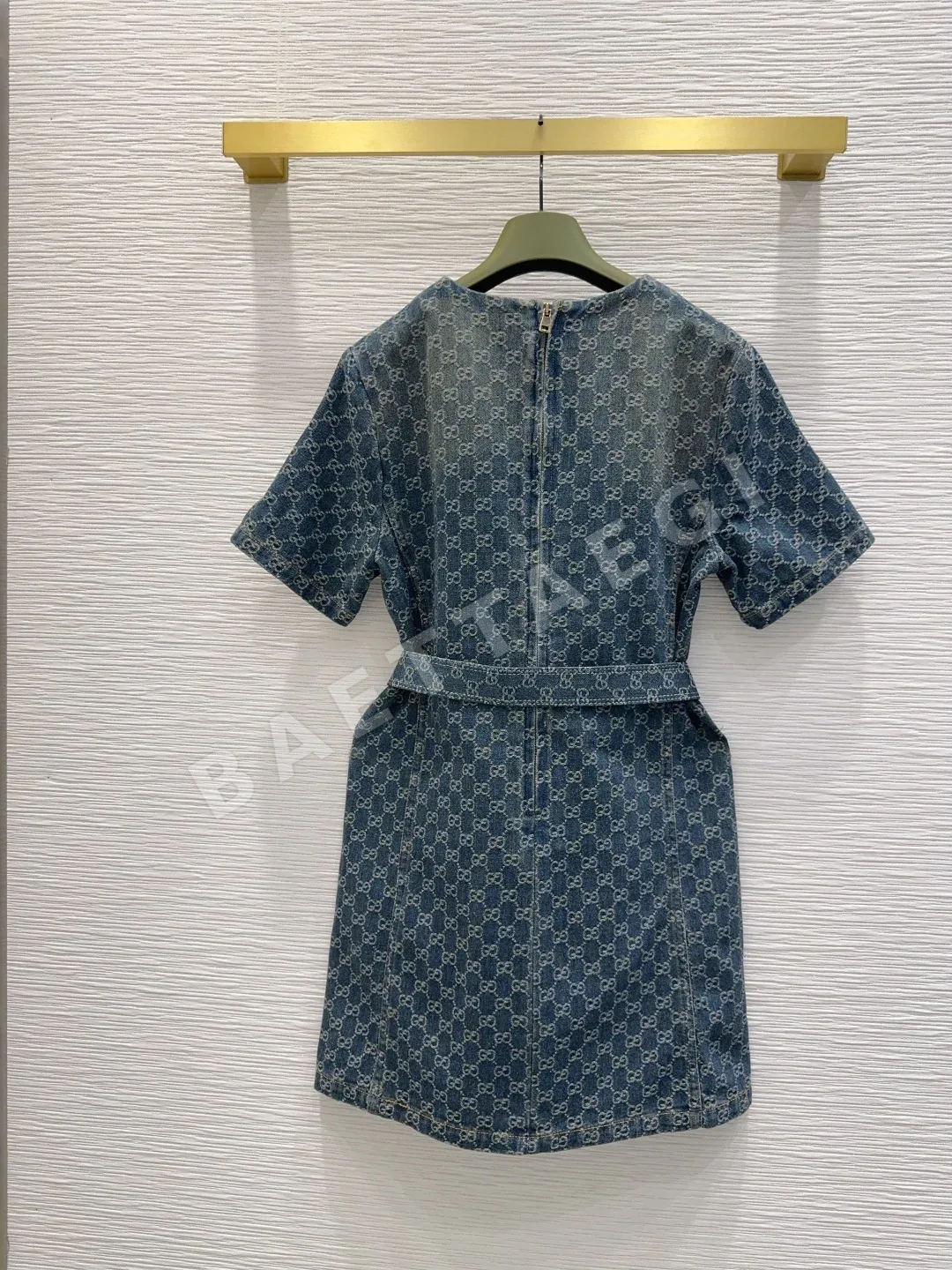 구찌 하이컷 데님 벨트 원피스 상세 이미지 8