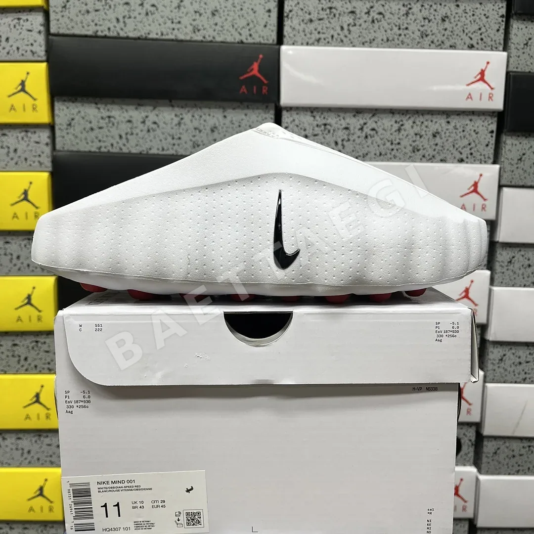 나이키 [S2/TOP] 마인드 001 슬라이드 HQ4307-101 201433 Nike Mind 001 Slide White Speed Red