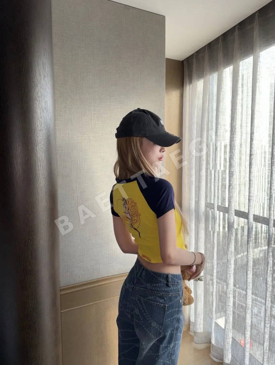 크롬하츠 여성 컬러 블록 반팔 티셔츠 상세 이미지 10
