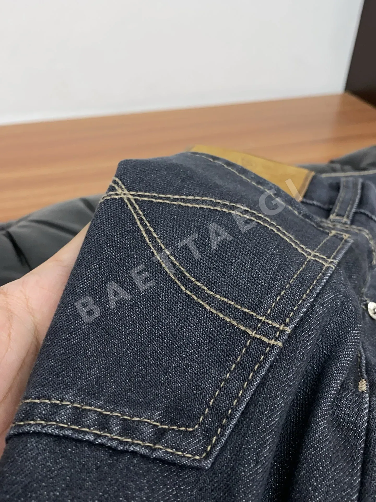 브루넬로쿠치넬리 스트레치 데님 남성 바지 상세 이미지 5