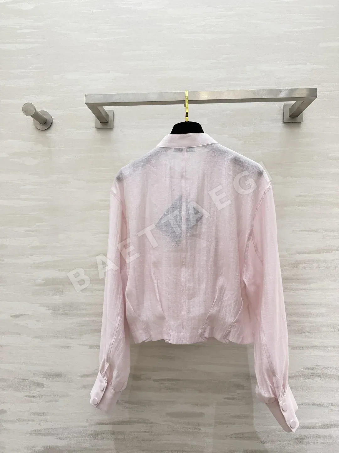 프라다 린넨 혼방 경량 스탠드카라 여성 자켓 상세 이미지 6