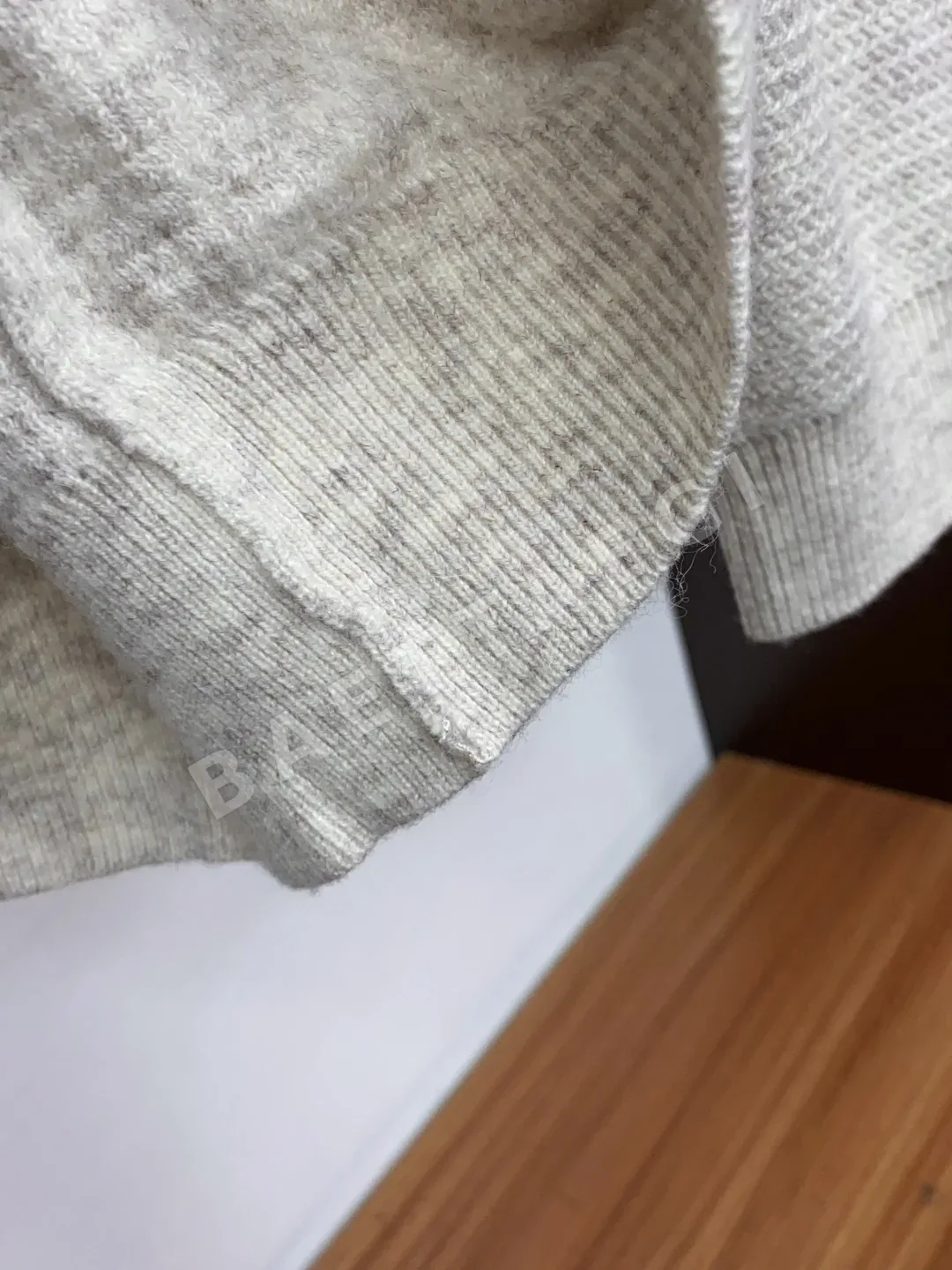 로로피아나 남성 울 혼방 카라 스웨터 긴팔 상세 이미지 6