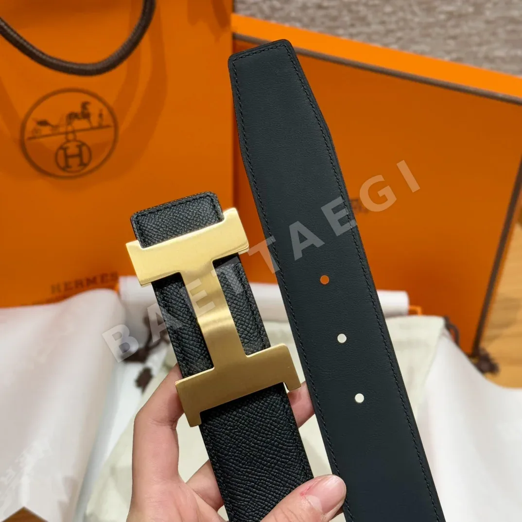 에르메스 리버시블 메탈 버클 남성용 벨트 상세 이미지 5