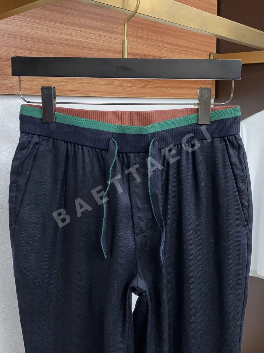 로로피아나 남성 린넨 스트레이트 바지 상세 이미지 3
