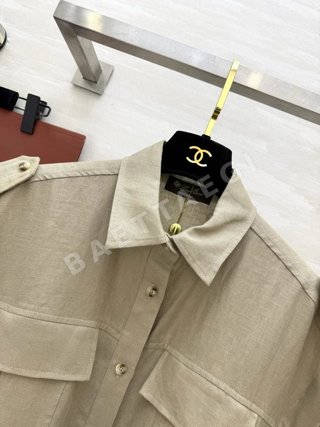 로로피아나 린넨 노슬리브 맥시 원피스 상세 이미지 6