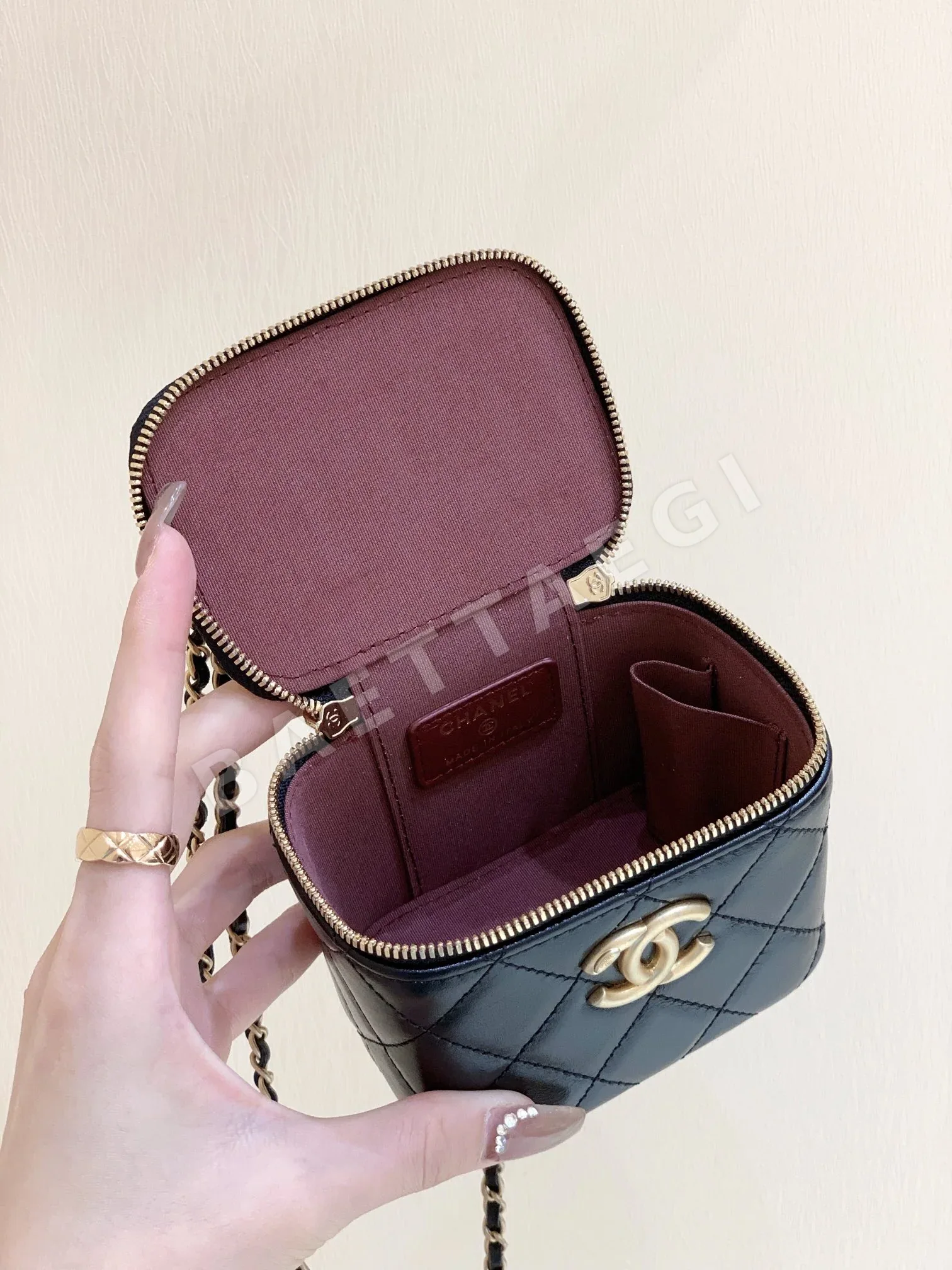 샤넬 메티에 다르 더블 골드 비즈 체인 숄더백 AP2292 상세 이미지 9