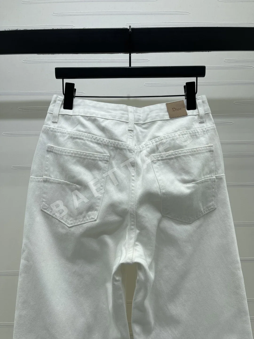 디올 컬러 블록 스트레이트 레그 코튼 데님 바지 상세 이미지 7