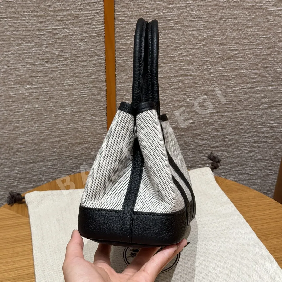 에르메스 가든파티 미니 캔버스 토트백 상세 이미지 4