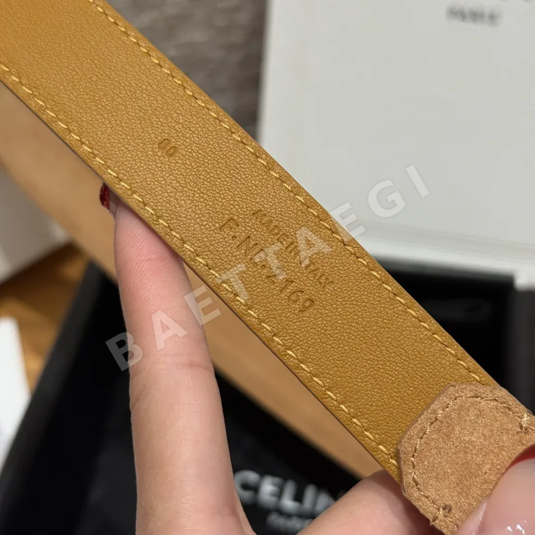 셀린느 JD260 TRIOMPHE 스웨이드 가죽 벨트 상세 이미지 8