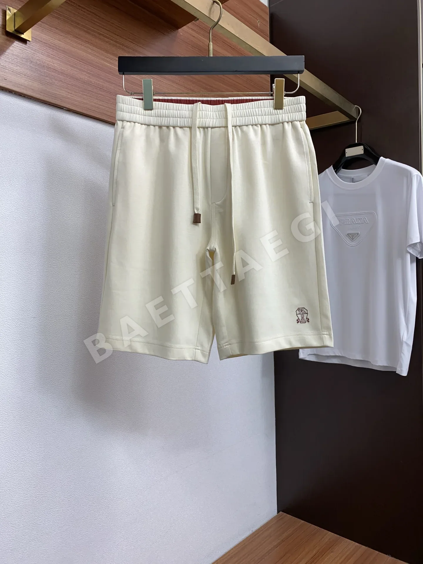 브루넬로쿠치넬리 남성 린넨 혼방 반바지 135496
