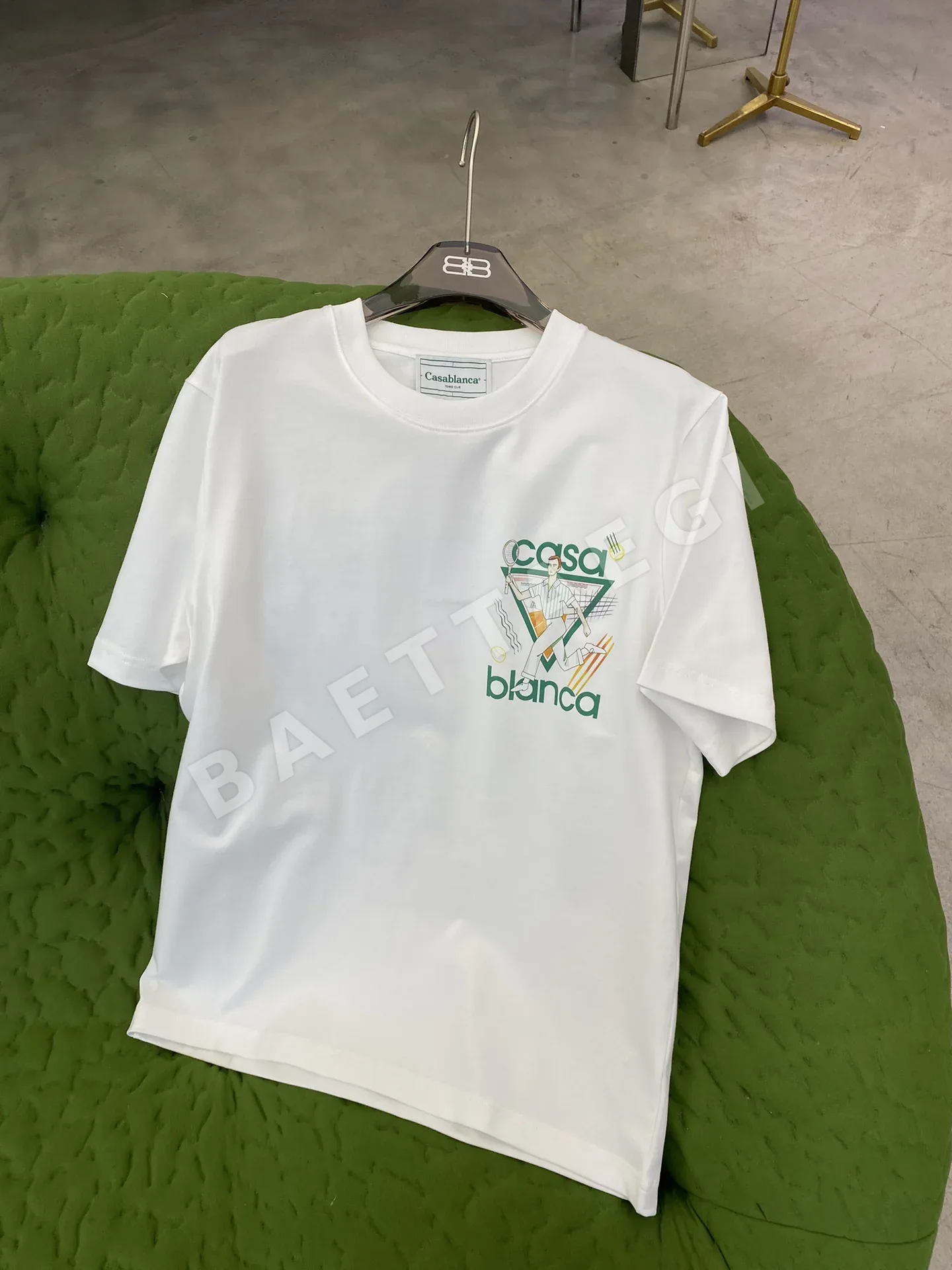 카사블랑카 남성 코튼 반팔 티셔츠 상세 이미지 2