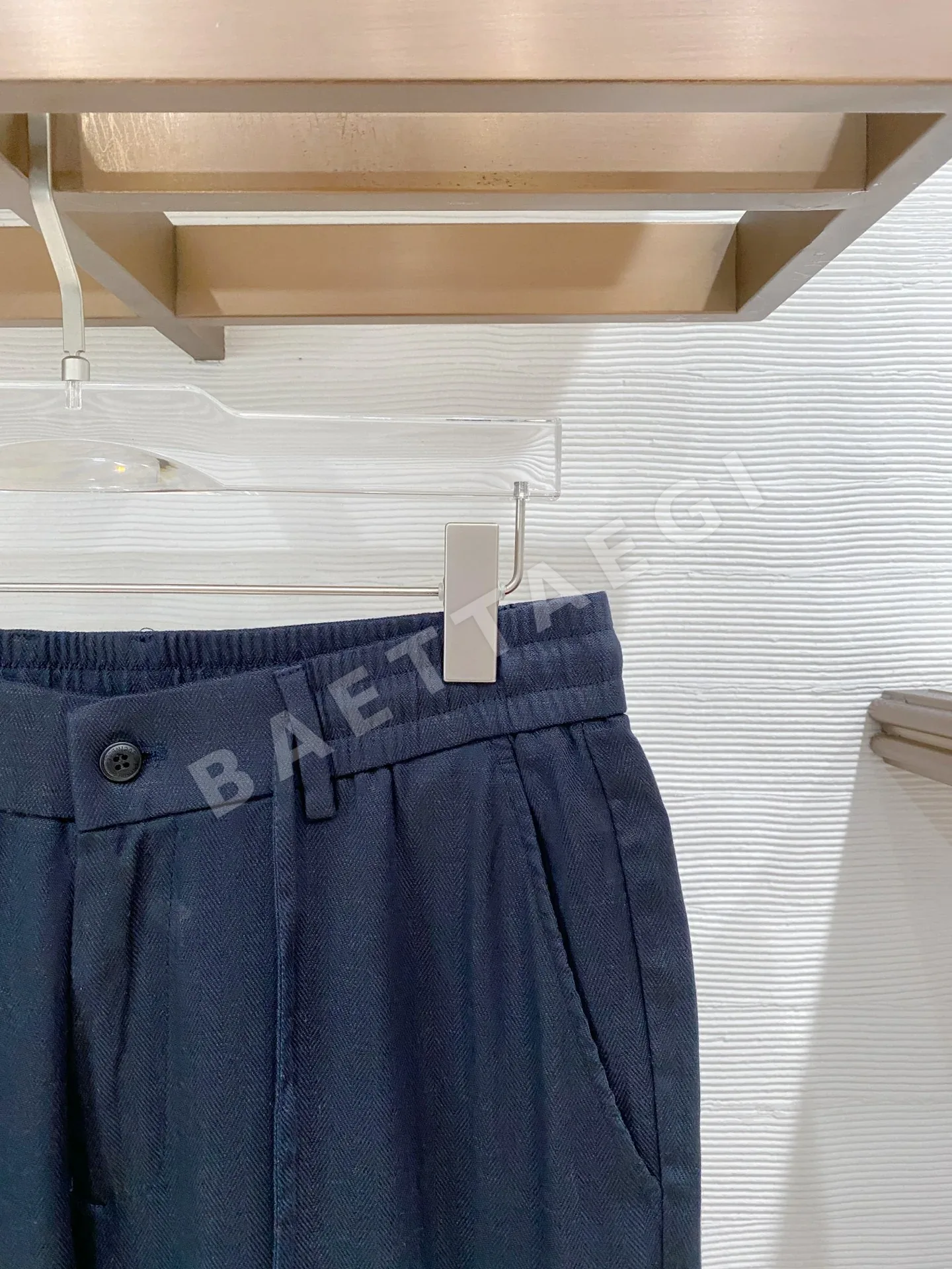 브루넬로쿠치넬리 린넨 드로스트링 남성 바지 상세 이미지 4