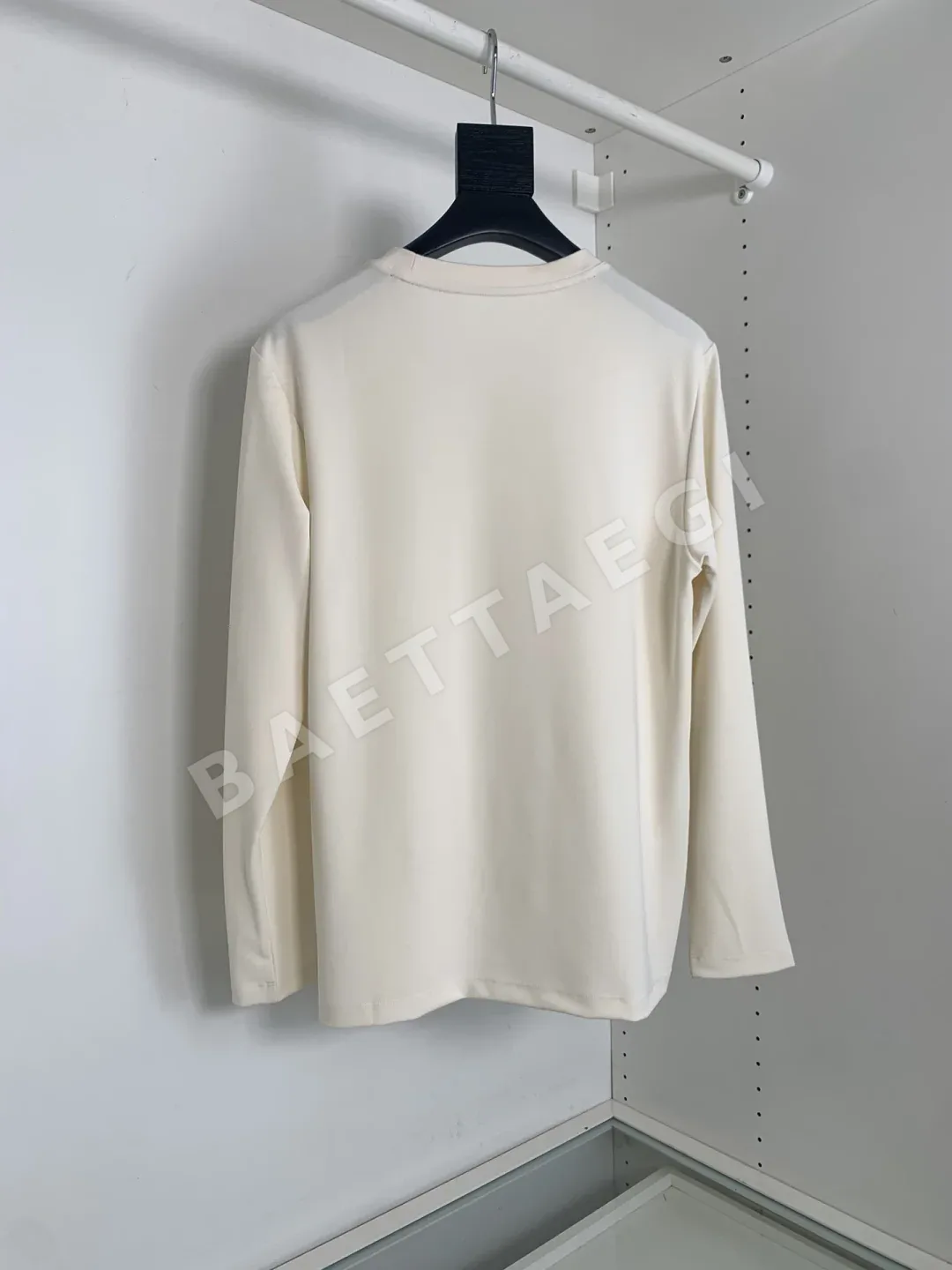 에르메스 기하학 패치워크 남성 긴팔 티셔츠 상세 이미지 2
