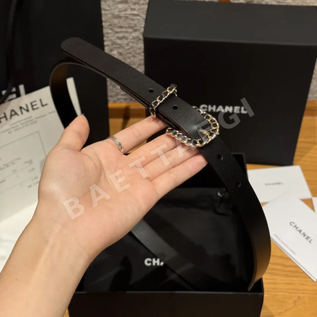 샤넬 클래식 핀버클 소가죽 벨트 상세 이미지 3
