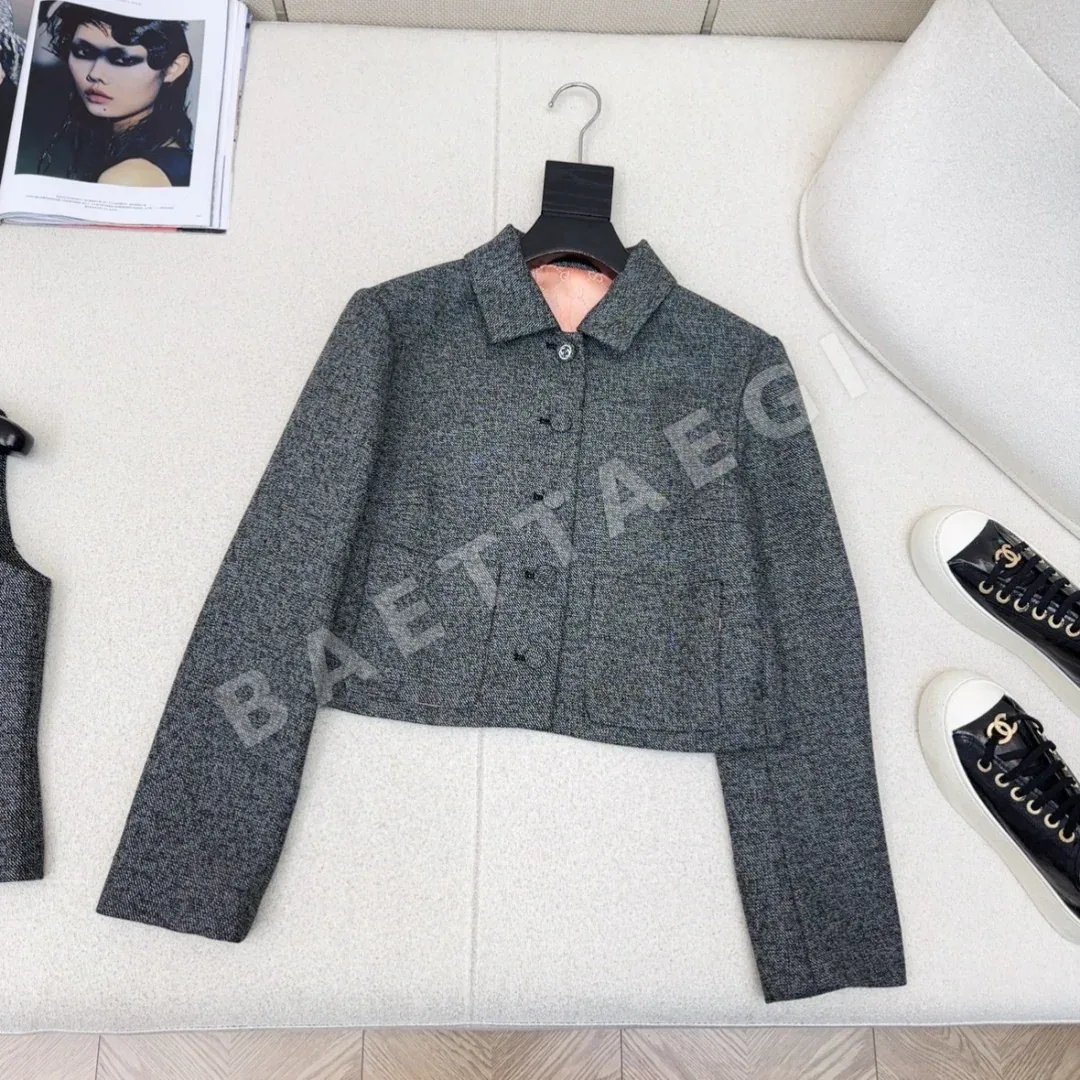 구찌 그레이 카라 여성 자켓 상세 이미지 2