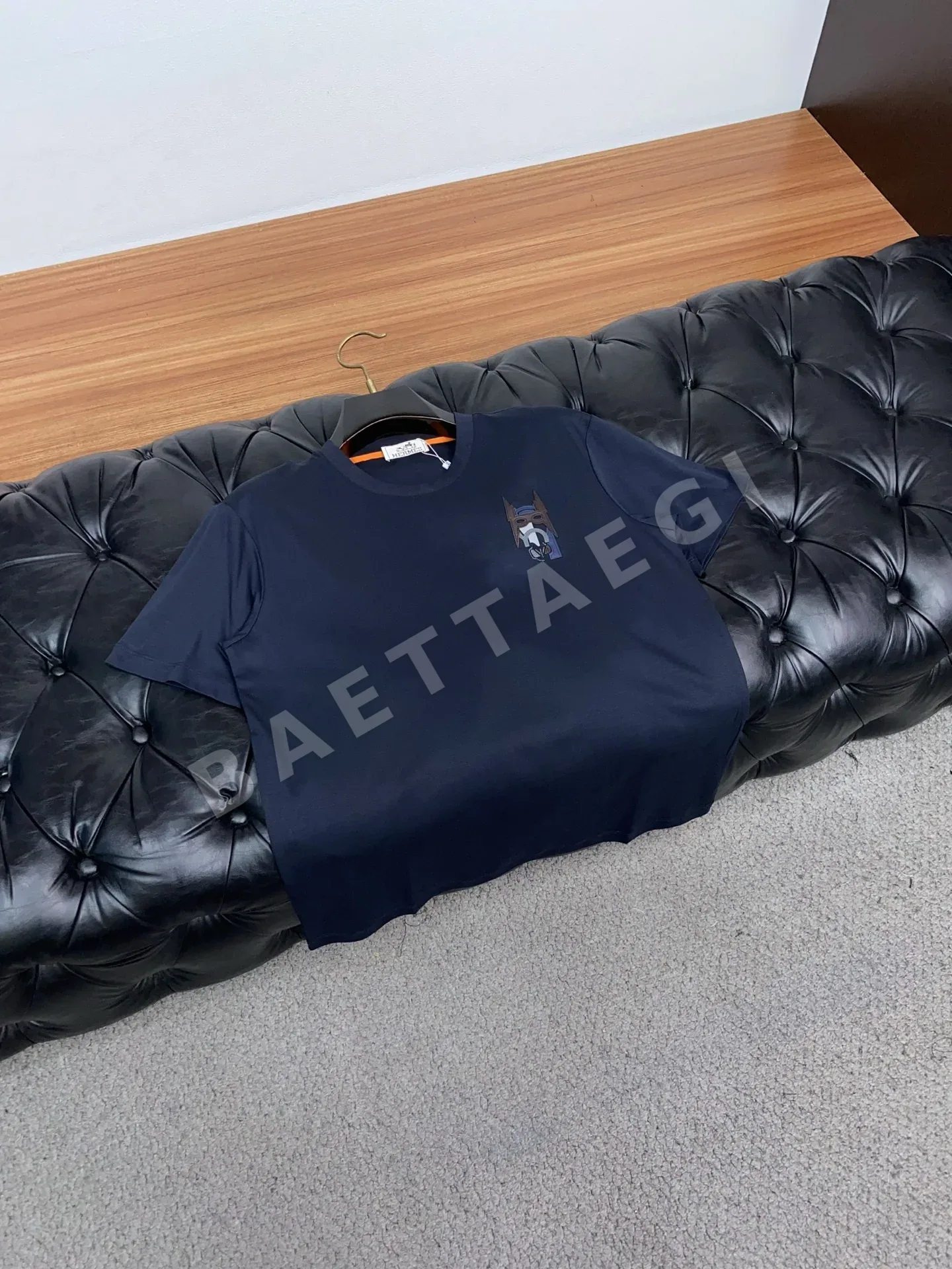 에르메스 남성 머서라이즈드 코튼 반팔 티셔츠 상세 이미지 7