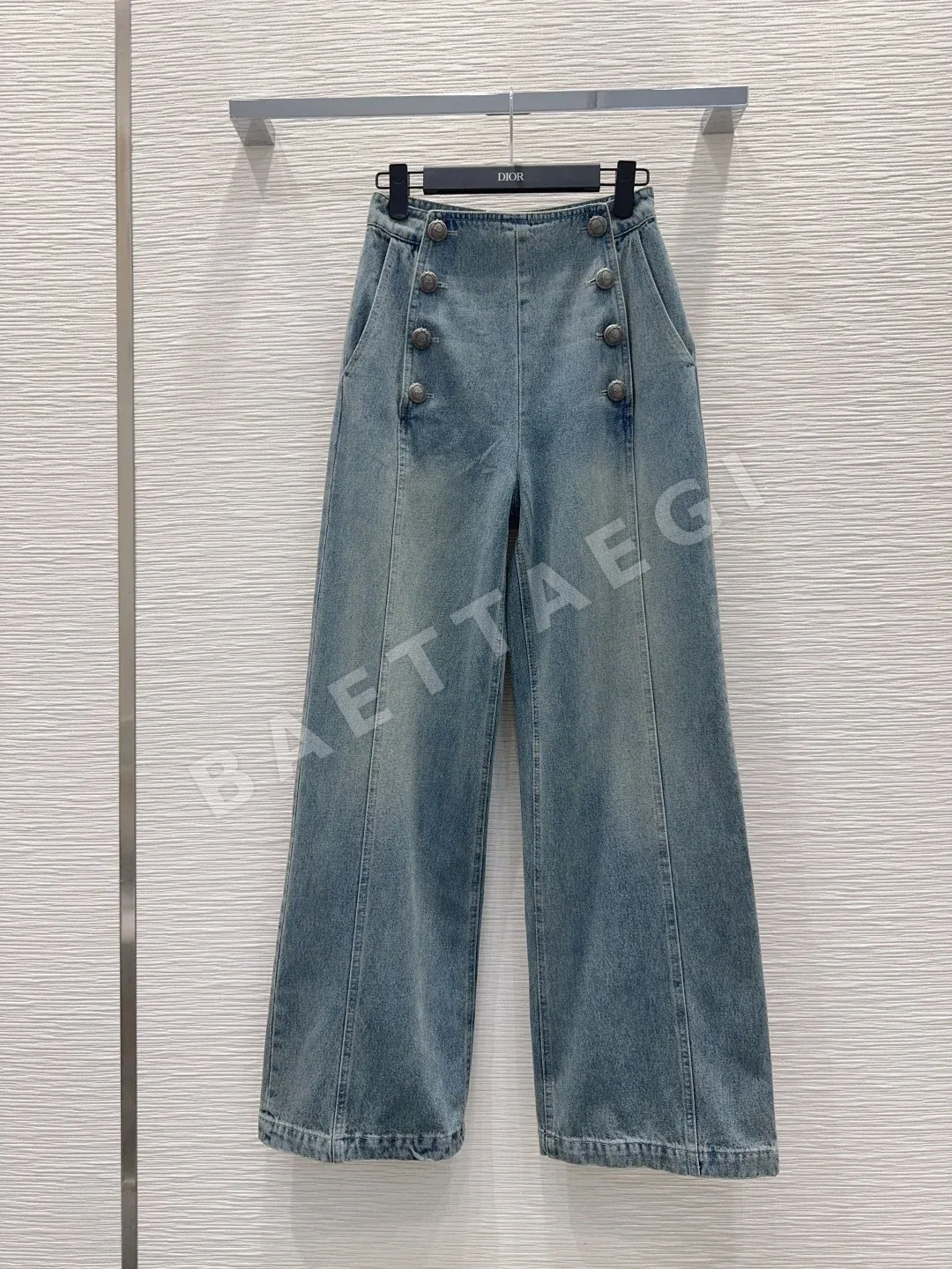 디올 데님 여성 바지 상세 이미지 1