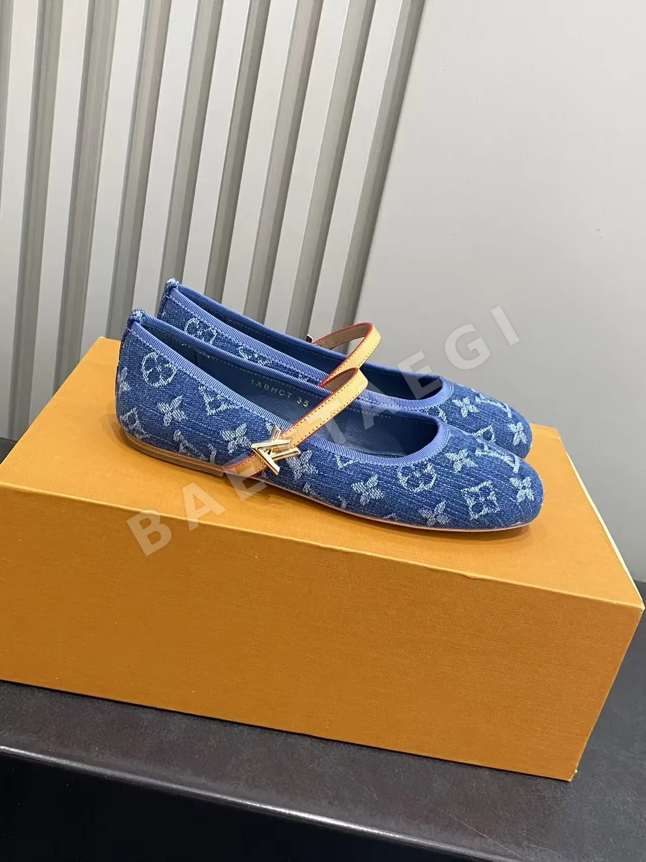루이비통 데님 메리제인 발레 슈즈 상세 이미지 1