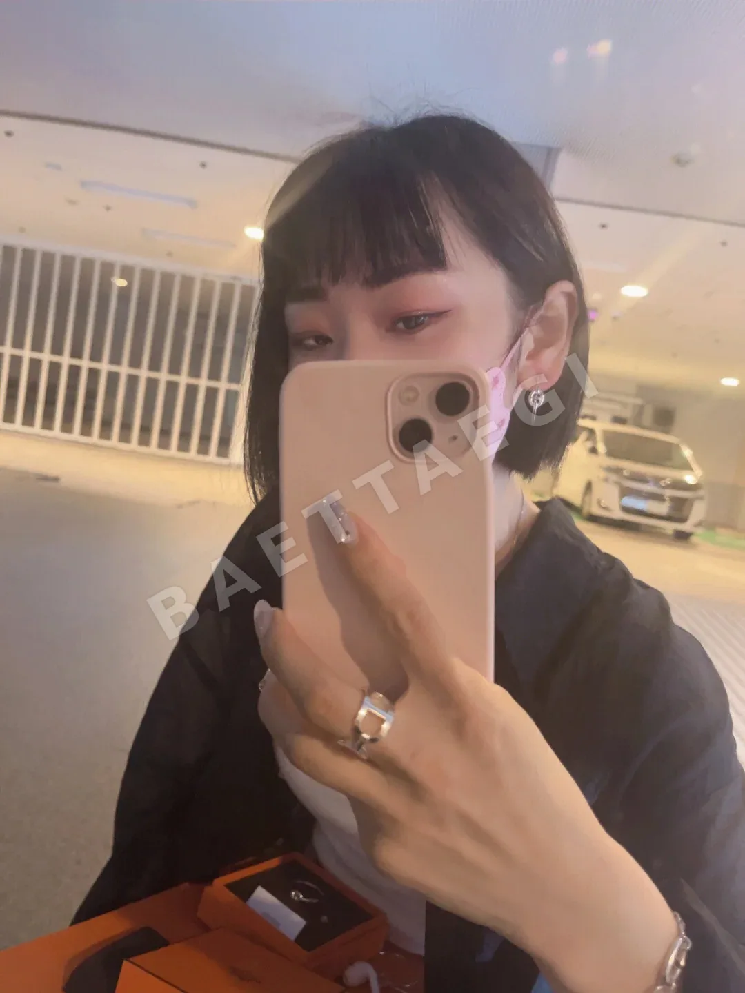 에르메스 돼지코 925 실버 귀걸이 상세 이미지 2