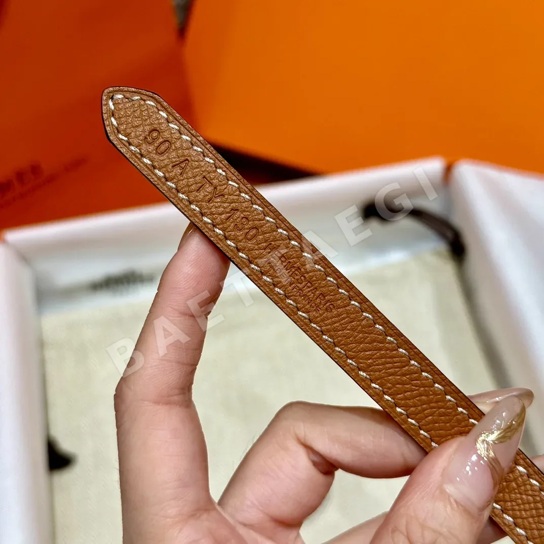 에르메스 셰느당크르 링크 금도금 버클 벨트 상세 이미지 7
