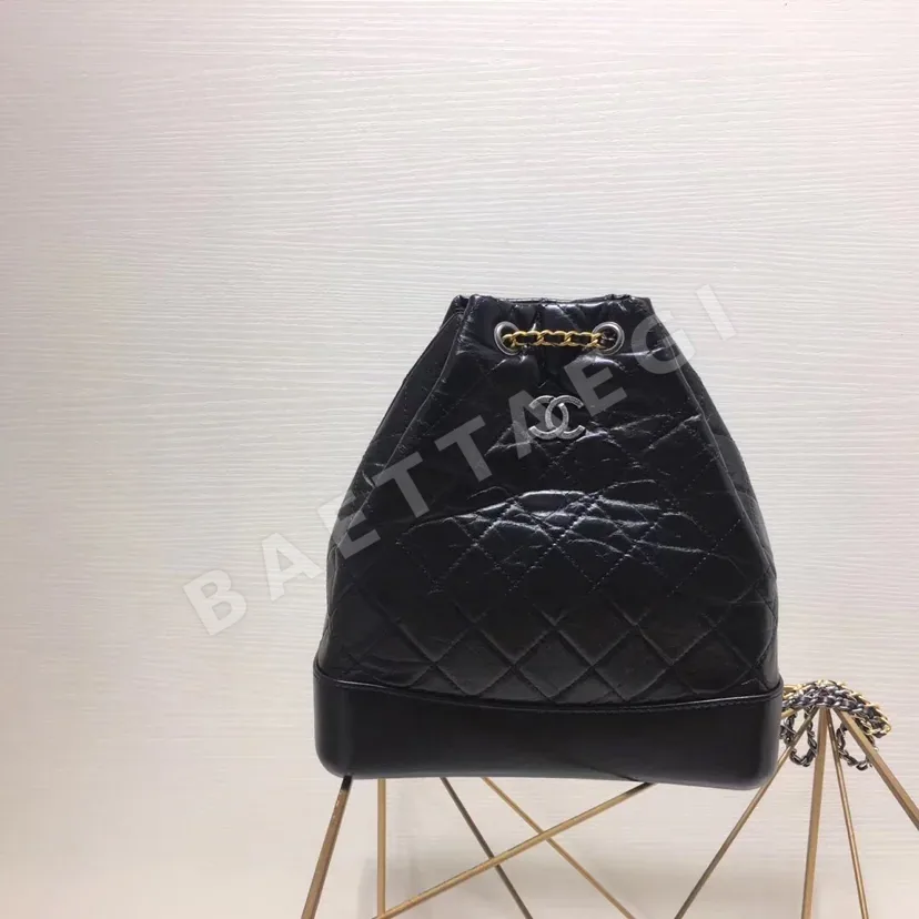 샤넬 루앙 대형 블랙 배낭 가방 136027