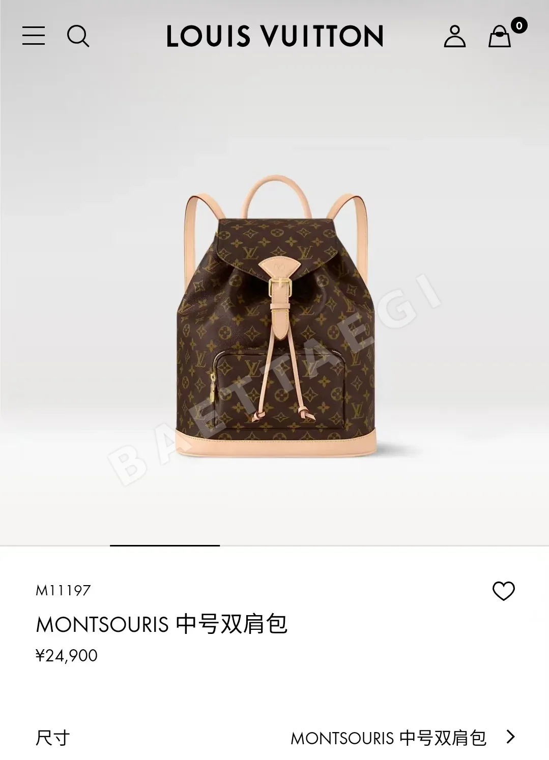 루이비통 버드케이지 모노그램 백팩 M11197