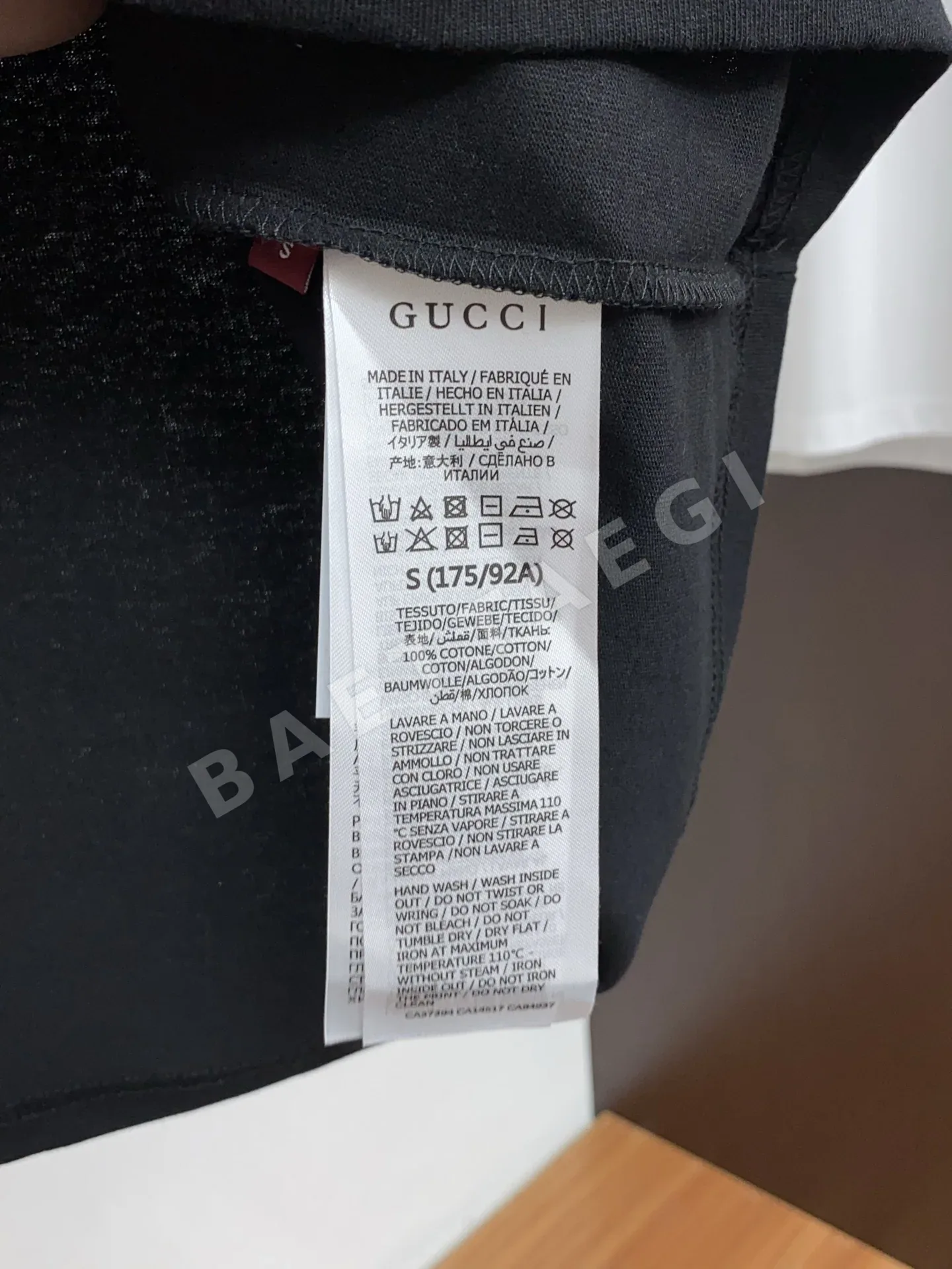 에르메스 코튼 크루넥 남성 반팔 티셔츠 상세 이미지 6