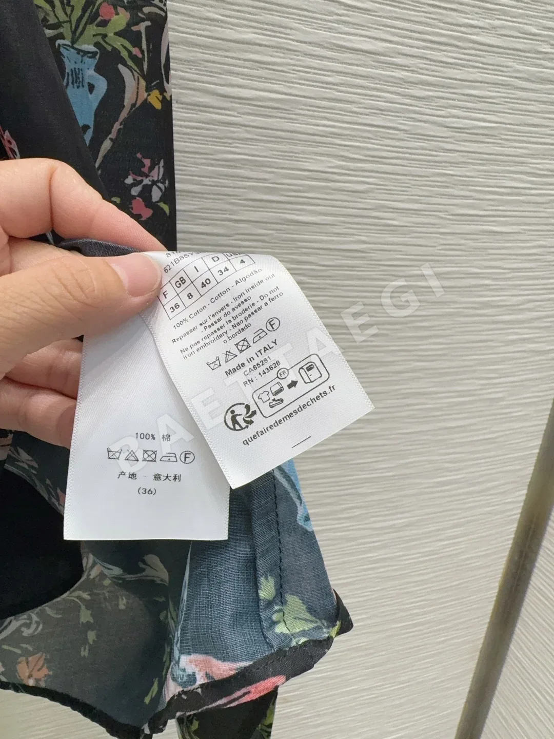 디올 프린트 투피스 여성 원피스 상세 이미지 8