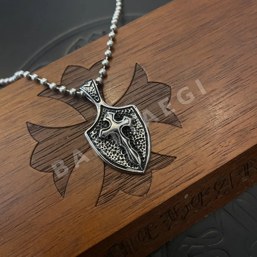 크롬하츠 크로스 하트 펜던트 진주 목걸이 상세 이미지 9