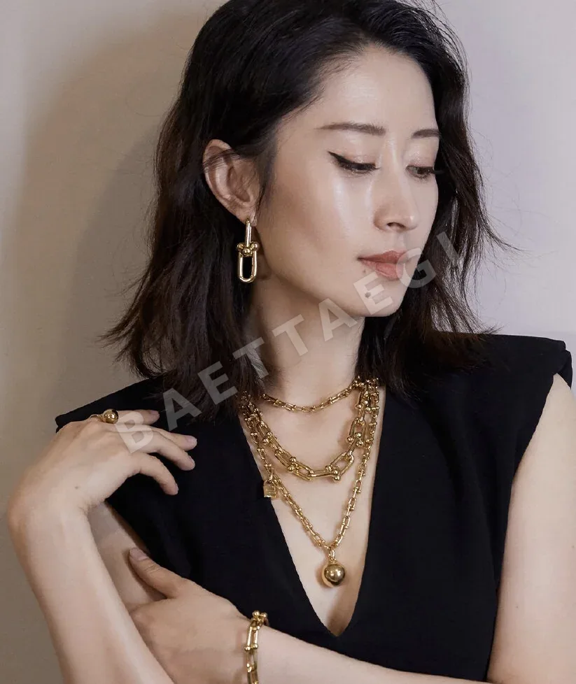 티파니 하드웨어 체인 링크 목걸이 상세 이미지 4