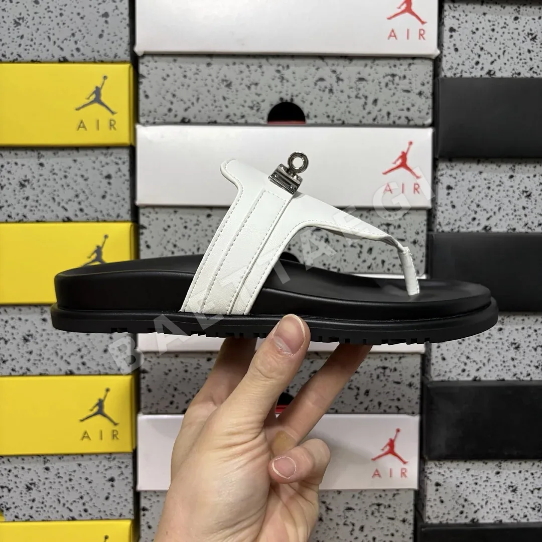 에르메스 [YX] 블랙 화이트 205764 Hermes Chypre Sandal 상세 이미지 4