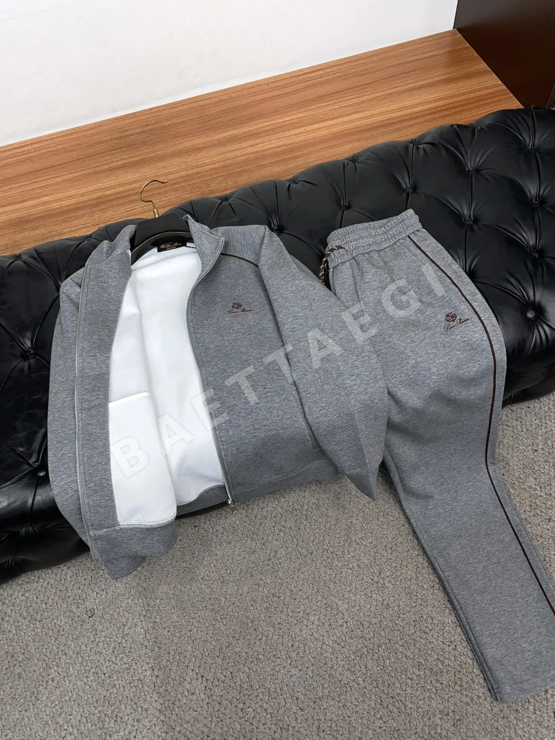 로로피아나 스탠드 카라 캐주얼 자켓 상세 이미지 7