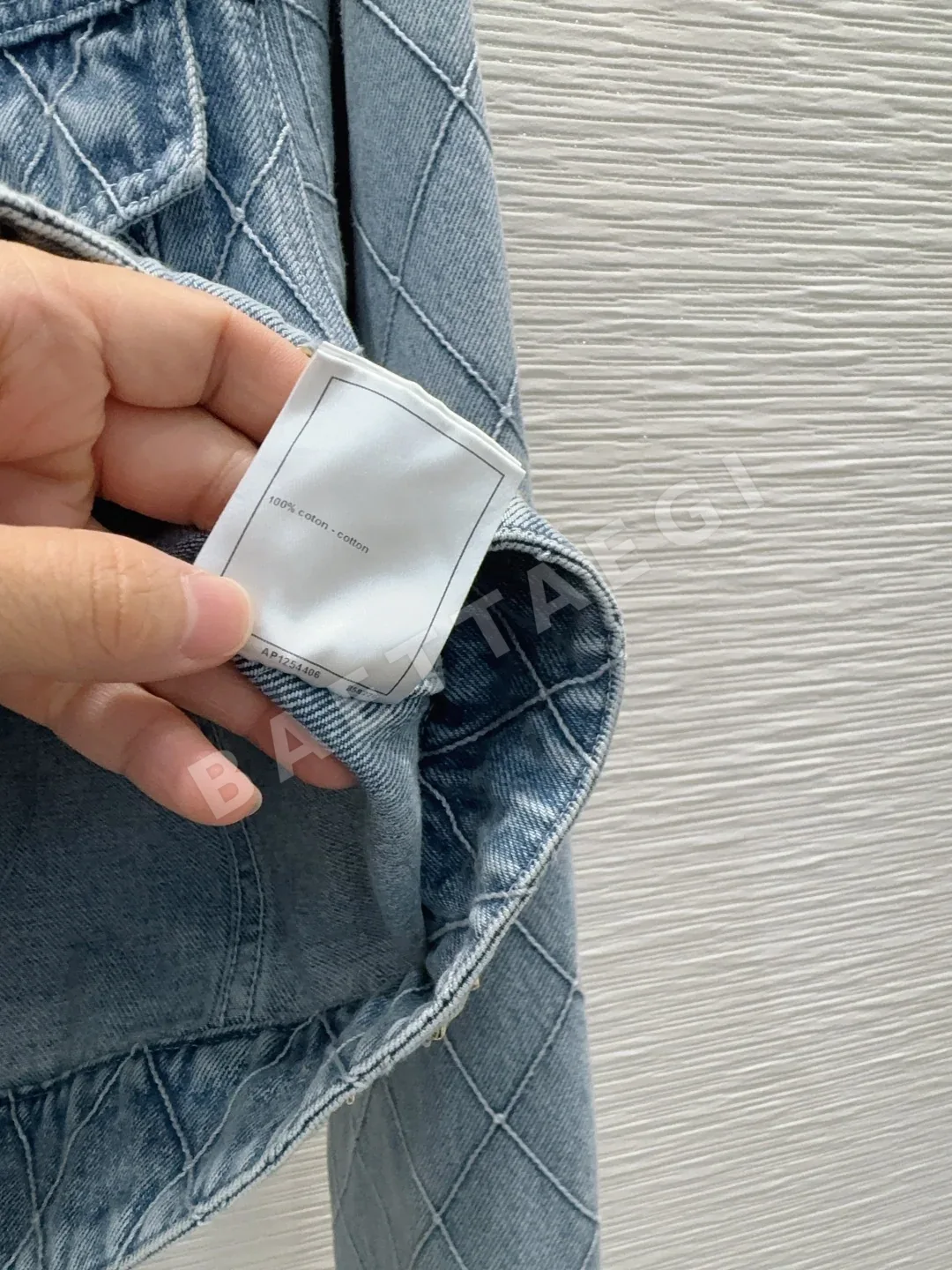 샤넬 데님 에이징 여성 자켓 상세 이미지 7