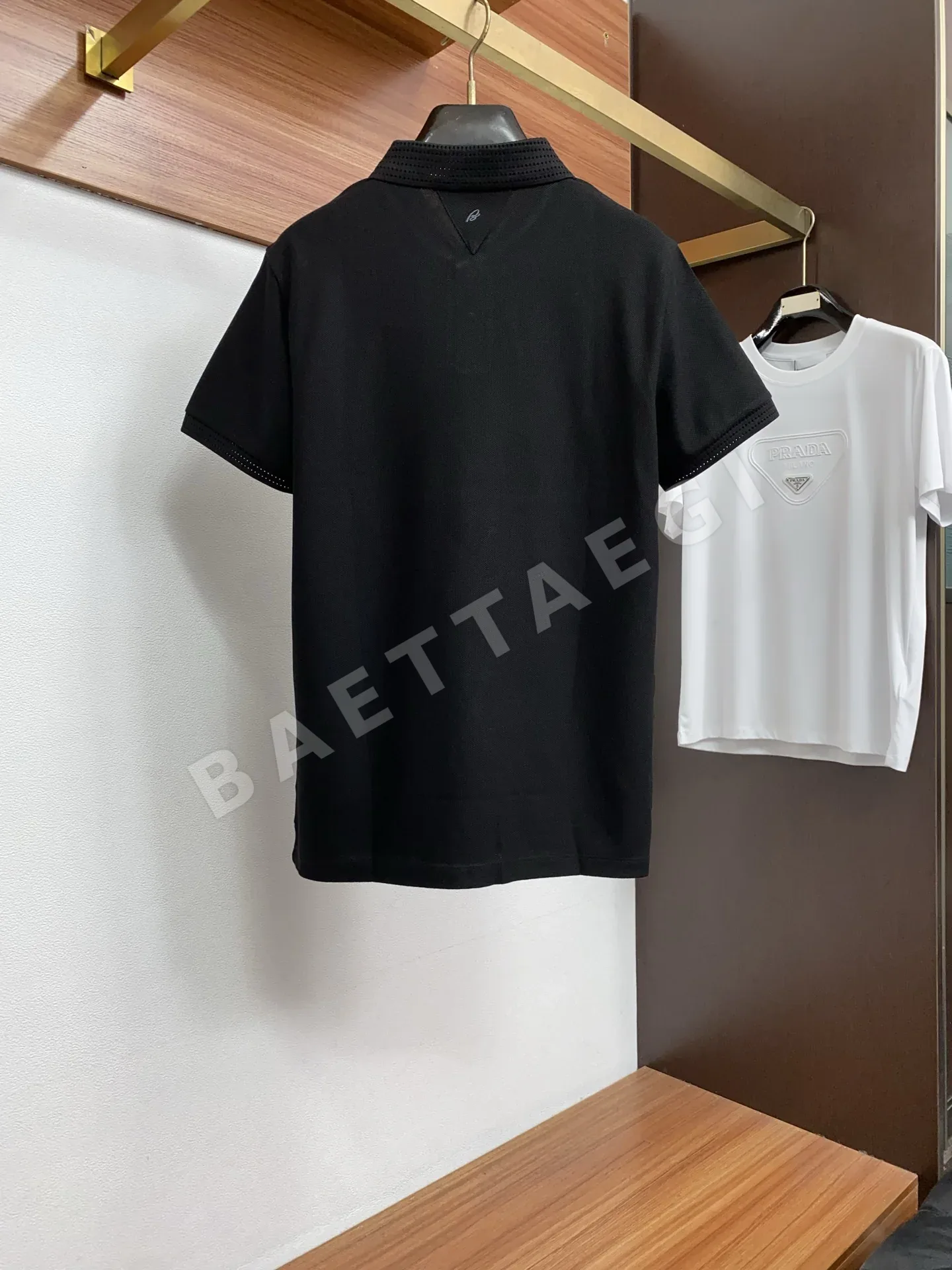 브리오니 입체 커팅 라펠 폴로 반팔 셔츠 상세 이미지 10