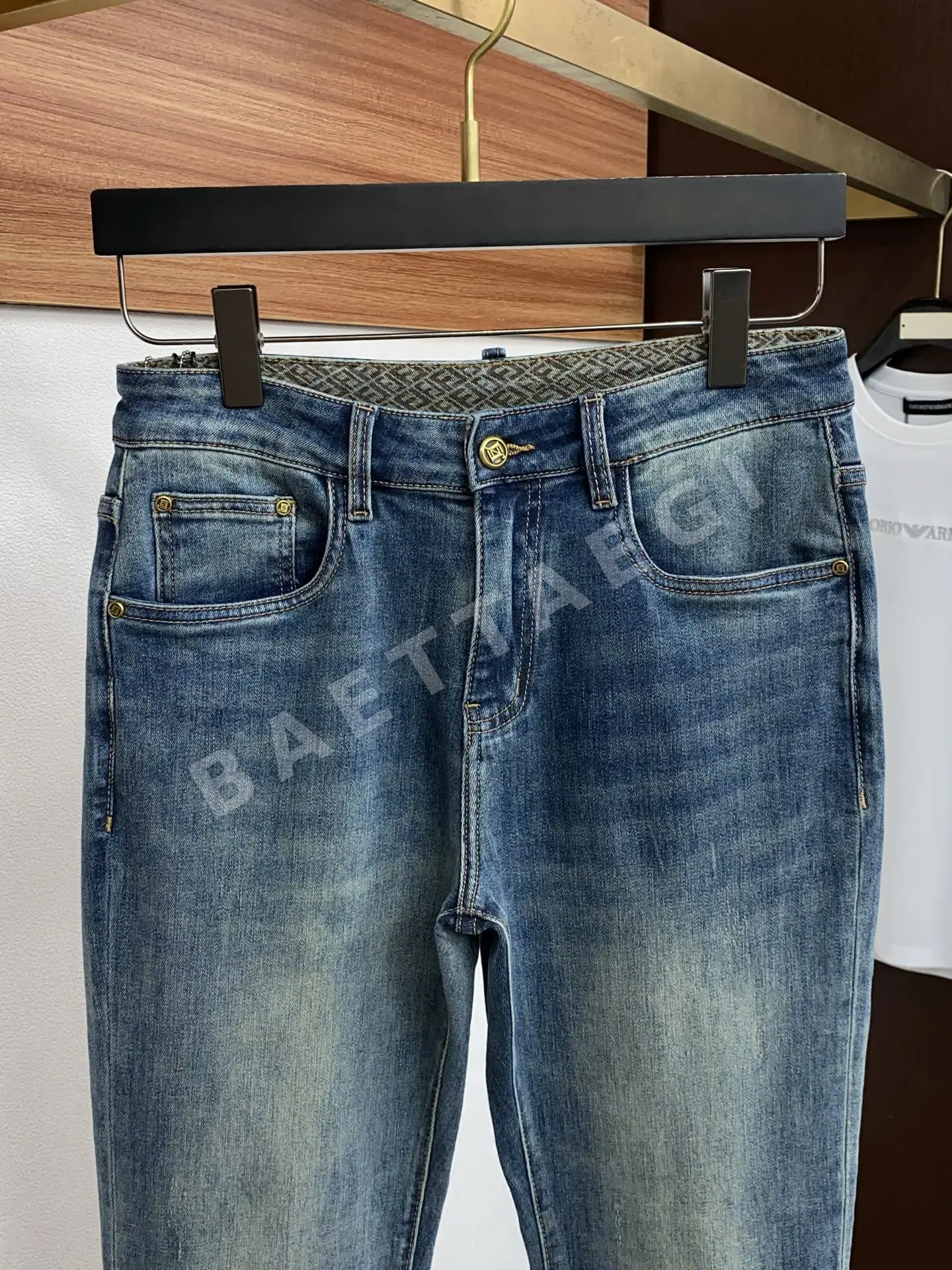 펜디 커스텀 데님 청바지 상세 이미지 3
