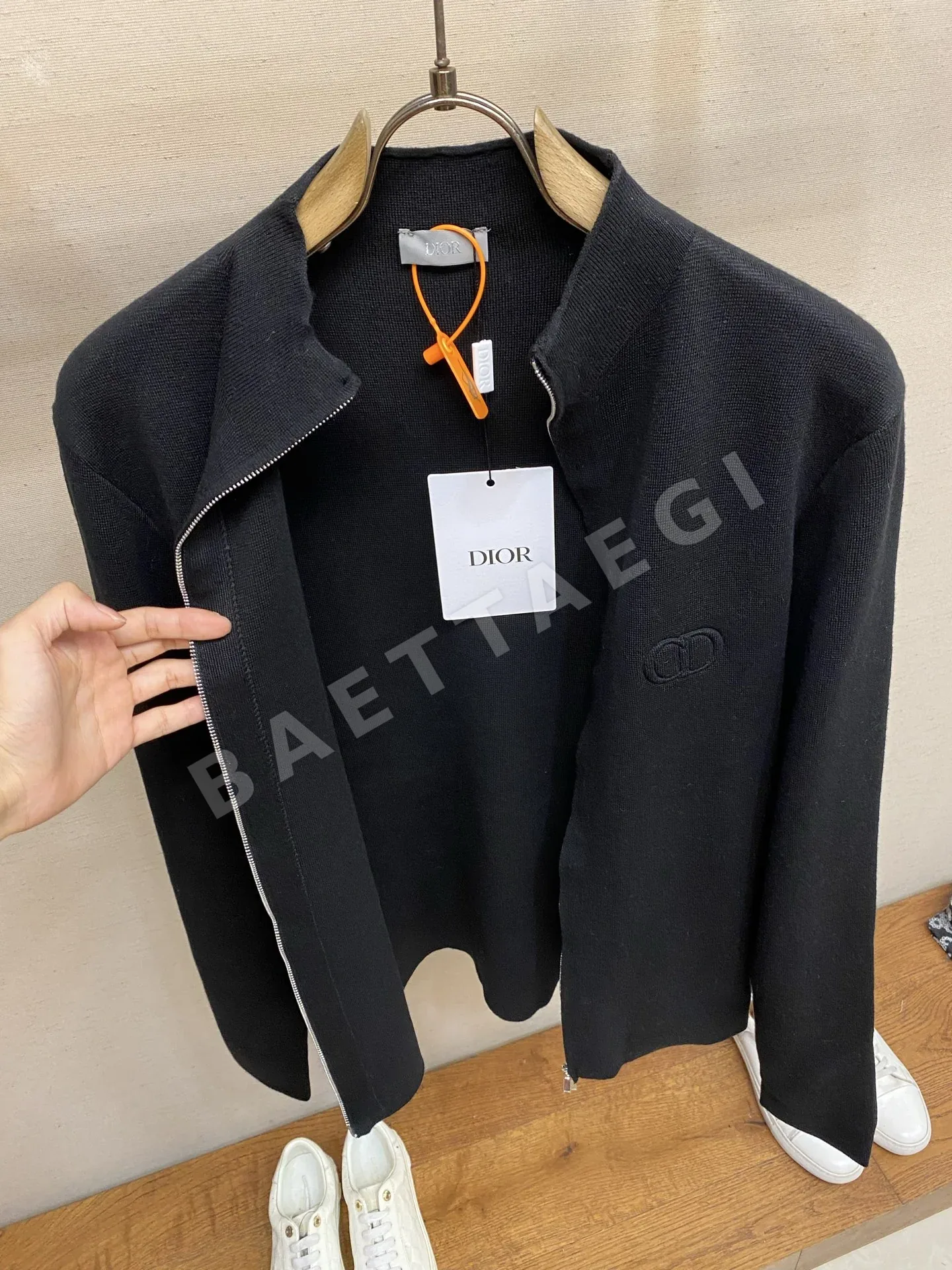 디올 벨벳 울 지퍼업 카디건 자켓 상세 이미지 10