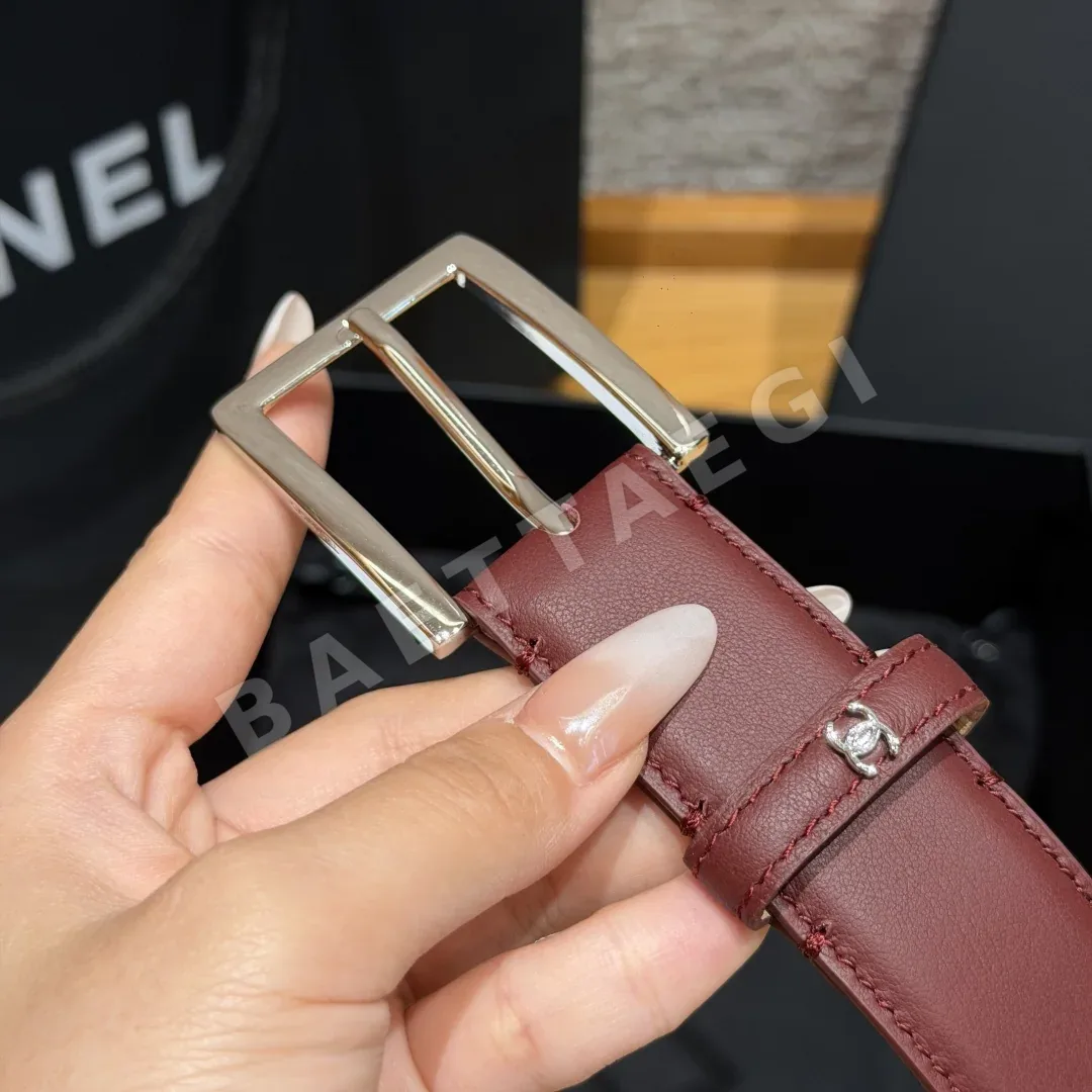 샤넬 가죽 골드 버클 벨트 상세 이미지 5