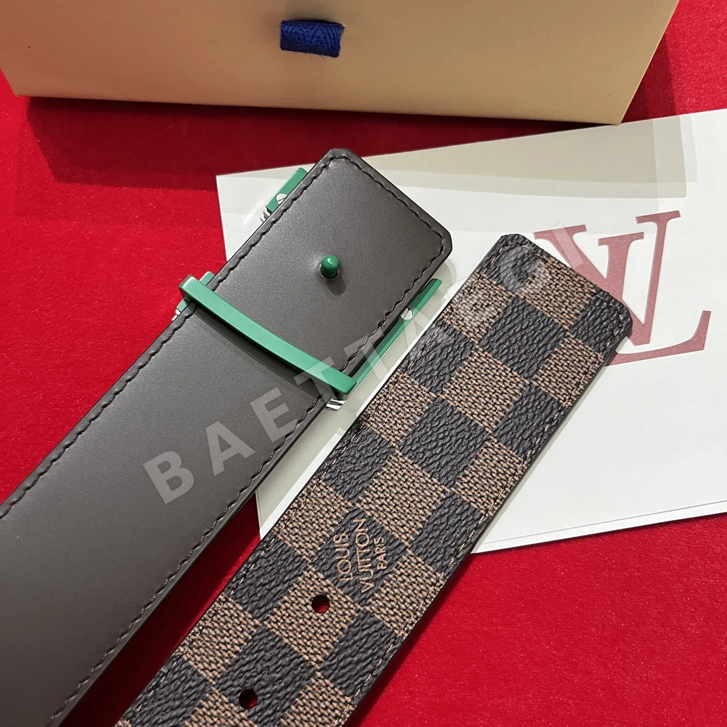 루이비통 LV 옵티컬 버클 캔버스 벨트 상세 이미지 6