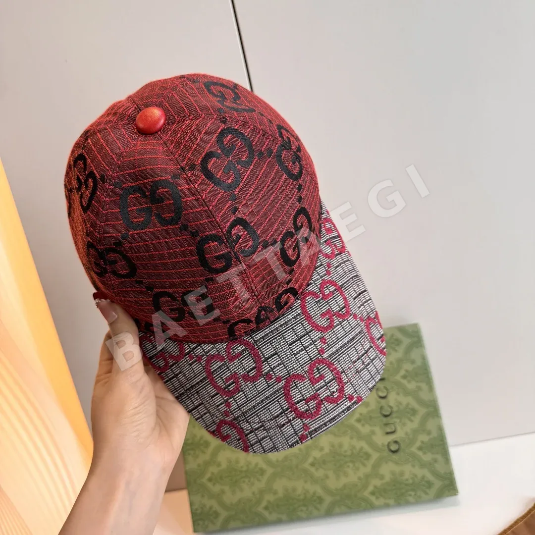 구찌 더블 G 체크 베이스볼 캡 상세 이미지 4