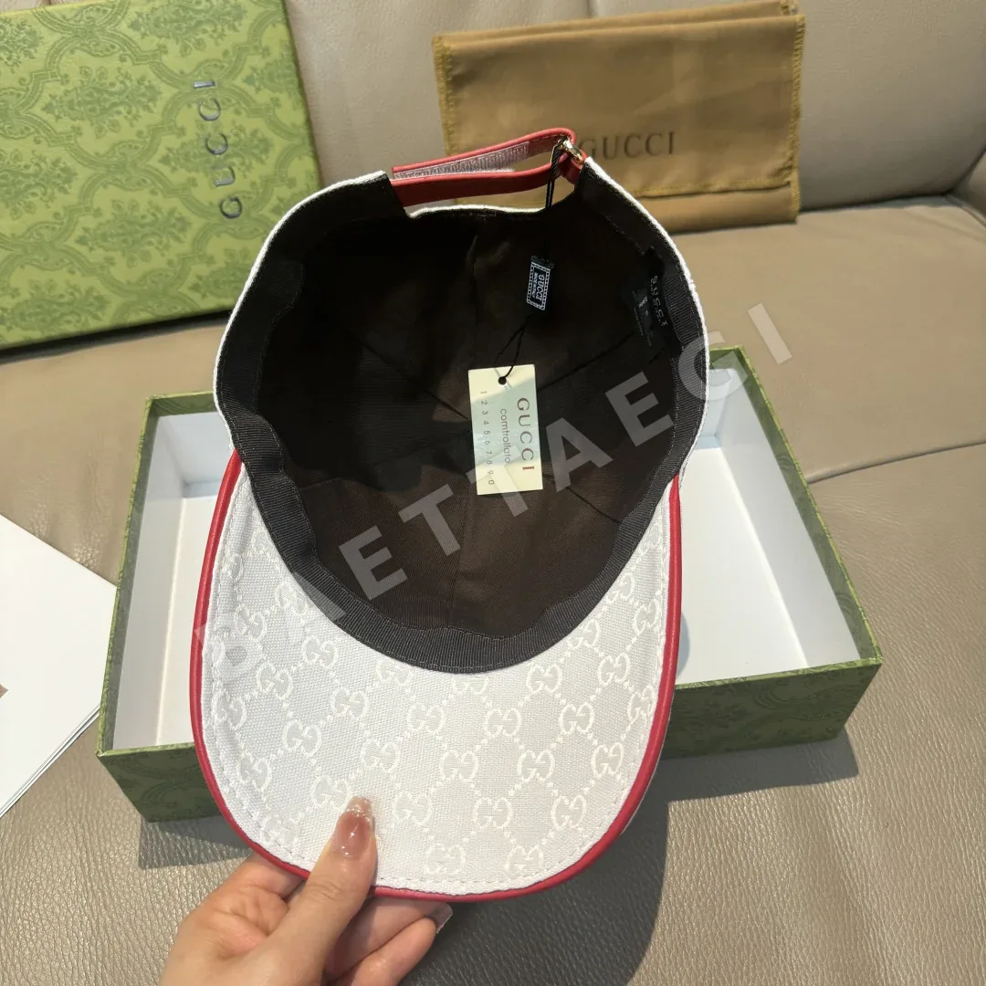 구찌 3색 웨빙 베이스볼 캡 상세 이미지 7