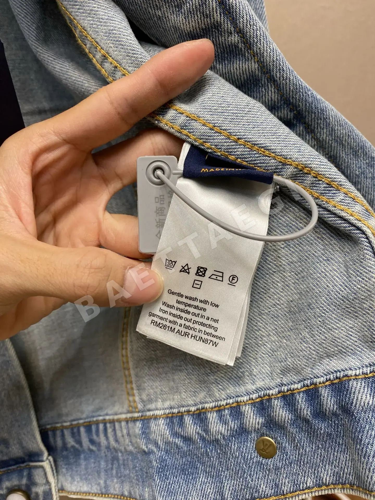 루이비통 LV 자수 데님 트러커 자켓 상세 이미지 8