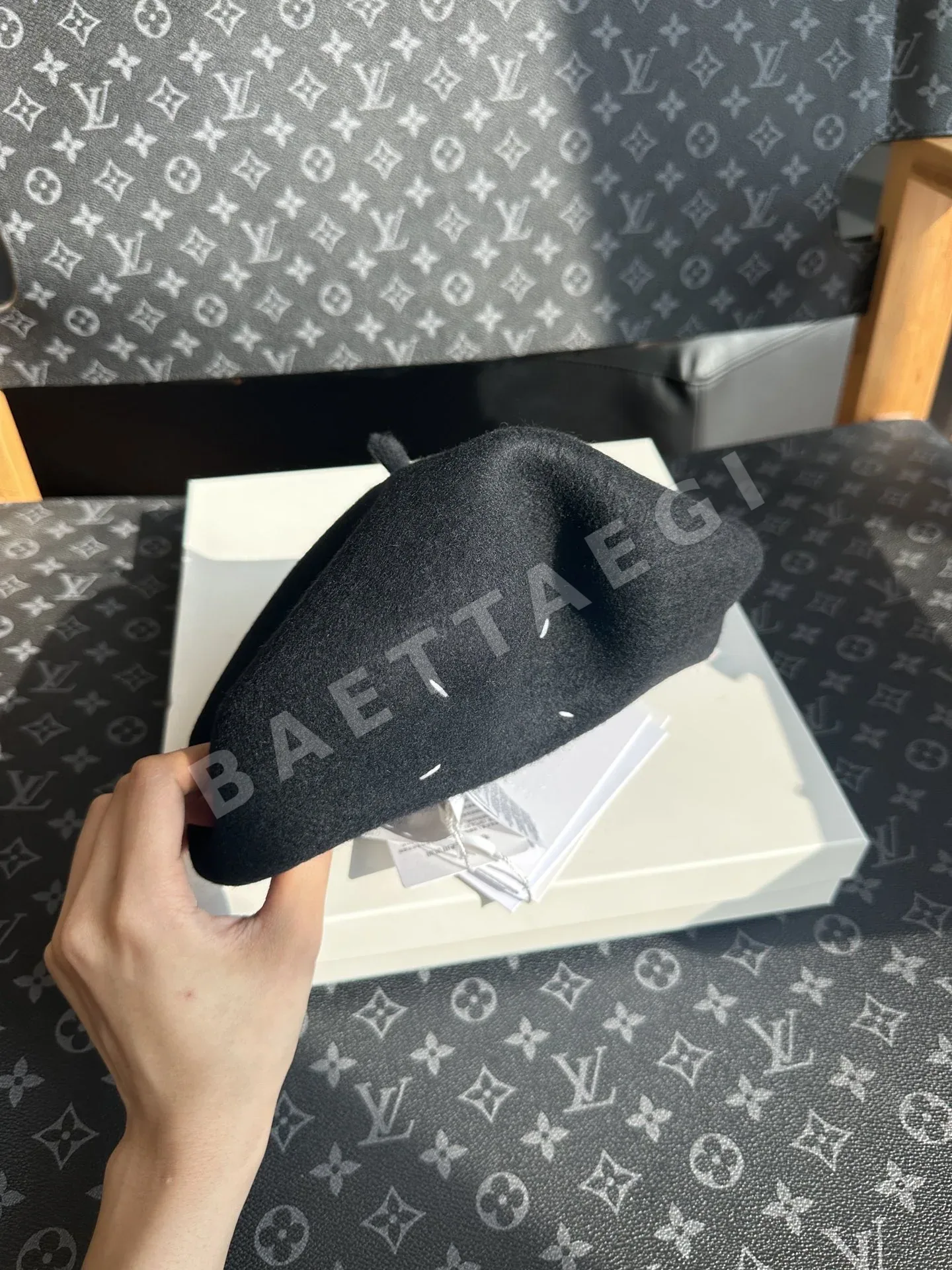 마르지엘라 영지 인견 울 소재 캡 79314