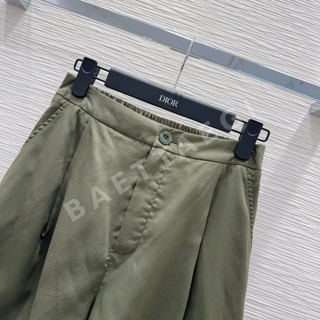 디올 여성 린넨 반바지 세트 상세 이미지 3