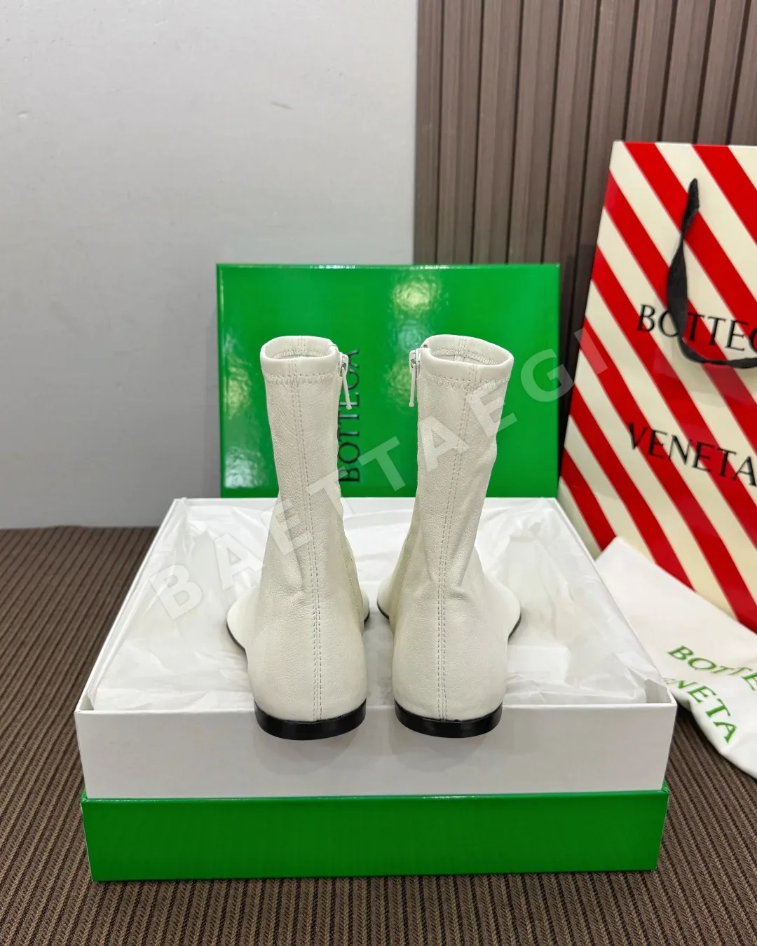 보테가베네타 부츠 램스킨 둥근 토 디자인 상세 이미지 8