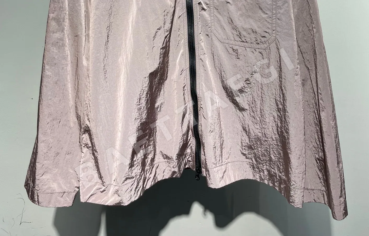 스톤아일랜드 메탈릭 나일론 카라 남성 자켓 상세 이미지 5